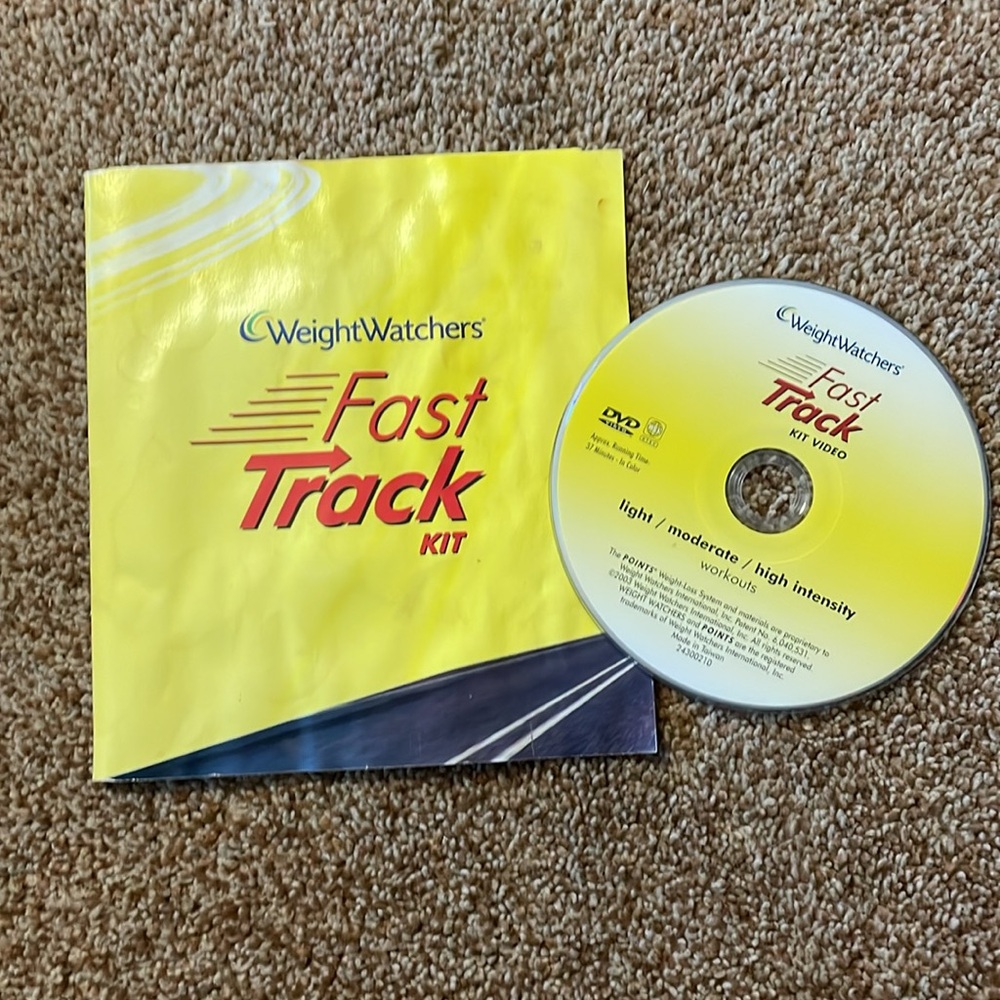 VTG Weight Watchers Fast Track Kit (DVD with Meal Plan Chart)